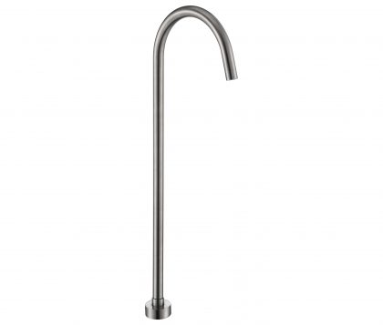 Spin Brushed Nickel Freestanding Bath Spout