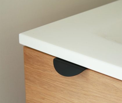 Eden Vanity Round Handle (Matte Black)