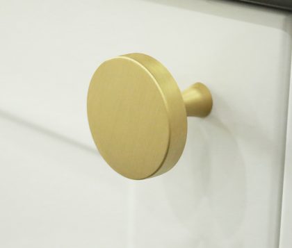 Oliver Vanity Round Handle 35mm (Brushed Brass)