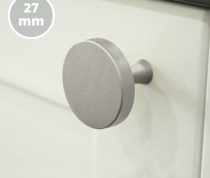 Oliver Vanity Round Handle 27mm (Brushed Nickel)