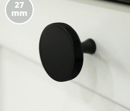 Oliver Vanity Round Handle 27mm (Matte Black)