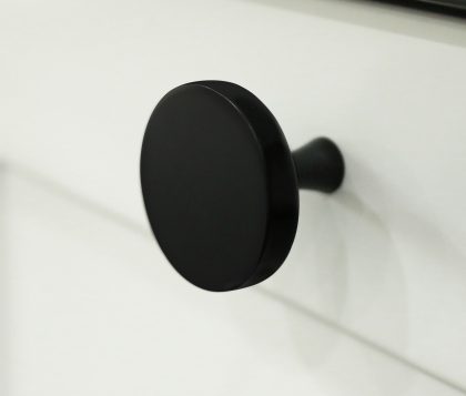 Oliver Vanity Round Handle 35mm (Matte Black)