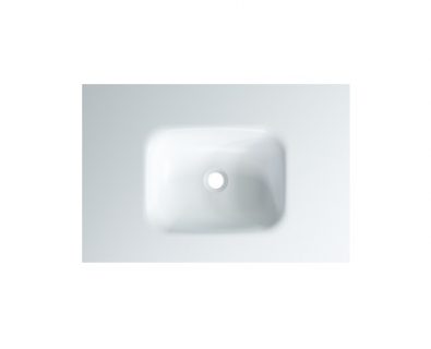 FLOW Solid Surface Vanity Top, w/ Integrated Basin 750mm Matte White>
