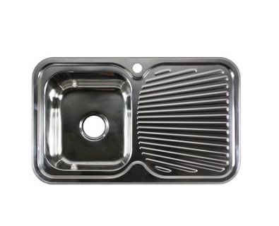 Lava Single Bowl Sink with Drainer (Left)>