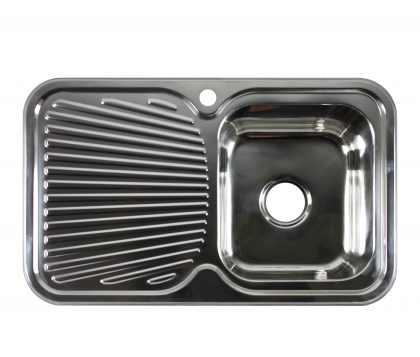 Lava Single Bowl Sink with Drainer (Right)