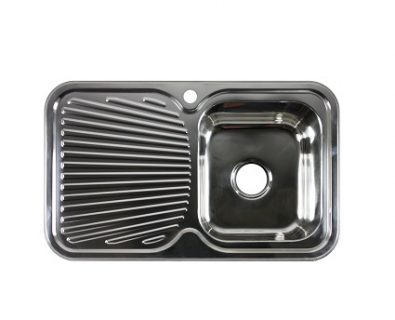 Lava Single Bowl Sink with Drainer (Right)>