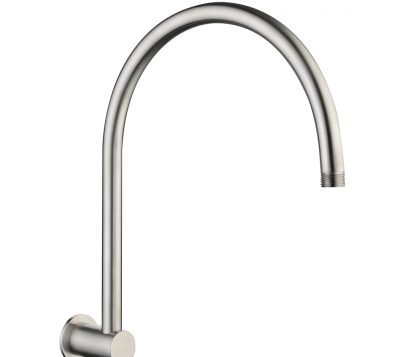 Spin Brushed Nickel Round Gooseneck Wall Arm