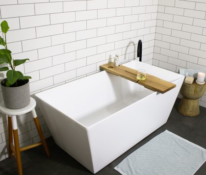 ROSE Bath Caddy White Oak