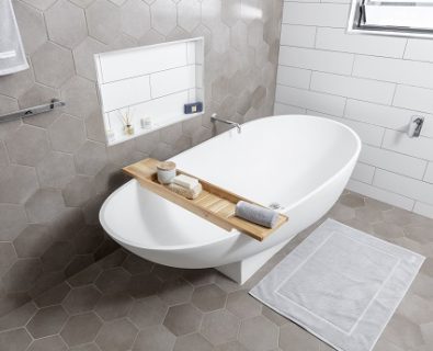 LILY Bath Caddy White Oak>