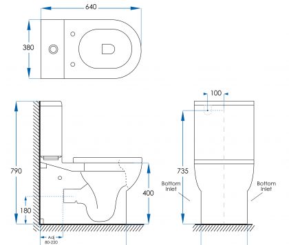 FRANKIE Wall Faced Toilet Rimless Tech