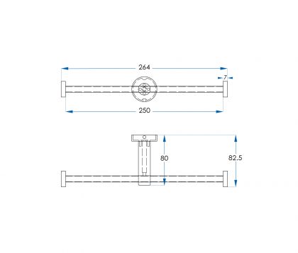 SPIN Double Toilet Roll Holder Brushed Nickel Tech