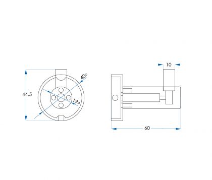 SPIN Robe Hook Brushed Nickel Tech