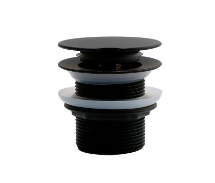 TURN DOWN Bath Waste Without Overflow Matte Black 60x45mm