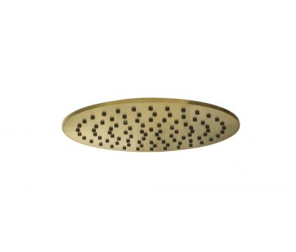 Monsoon Round Shower Head 250mm (Brushed Brass)
