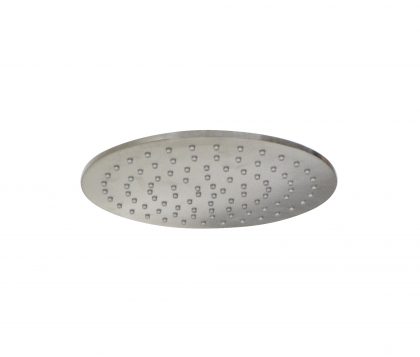Monsoon Round Slim Shower Head 250mm (Brushed Nickel)