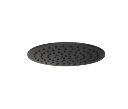Monsoon Round Shower Head 250mm (Matte Black)