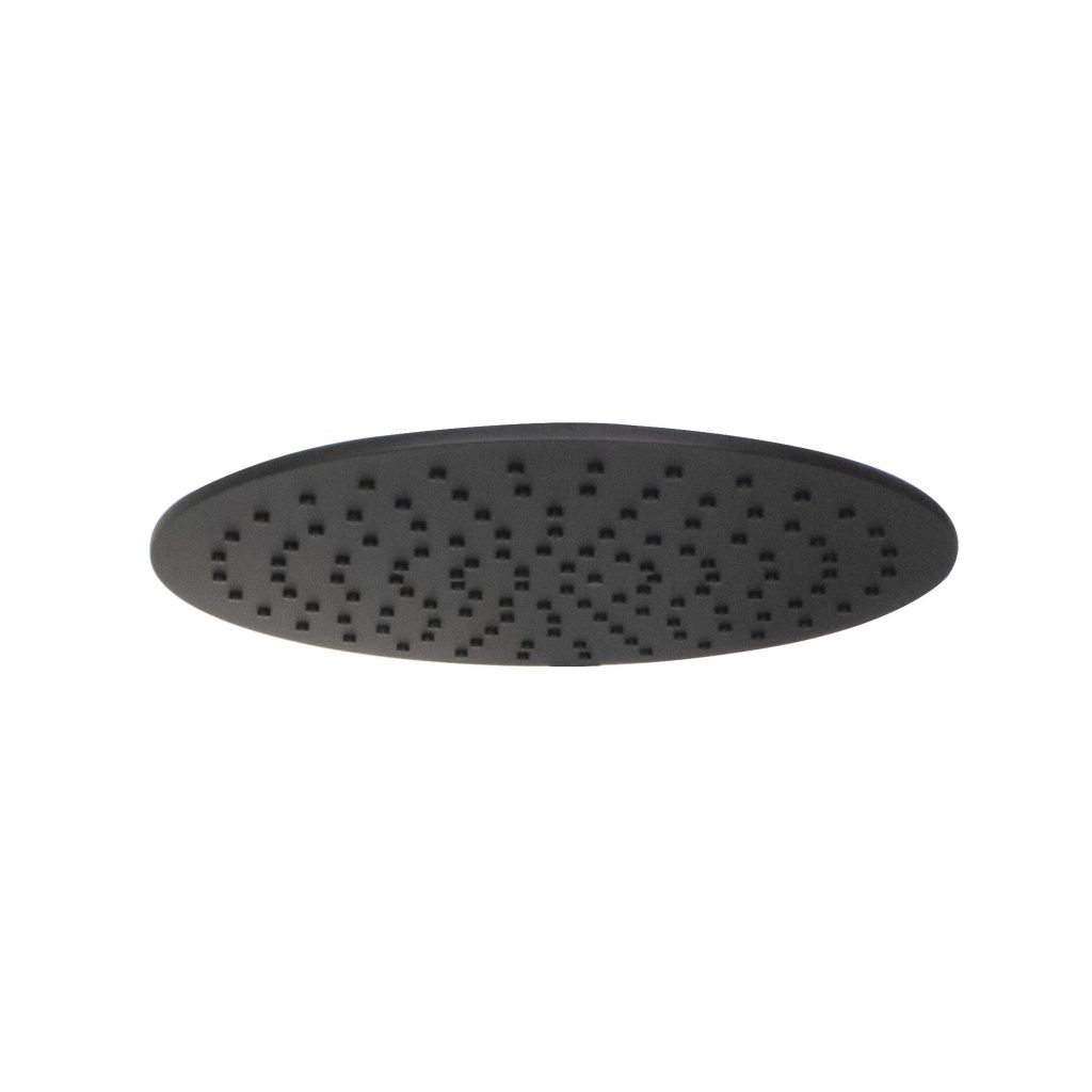 MONSOON Round Shower Head Matte Black 300mm Casa Lusso