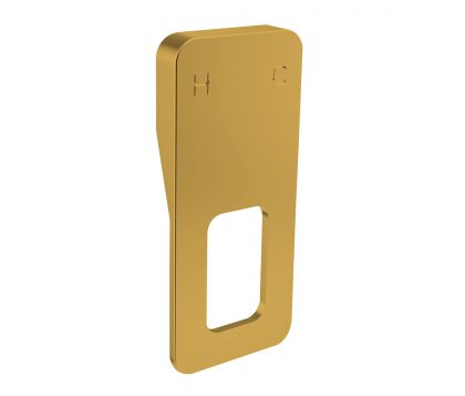 In Wall Mixer Cut Out Handle Brushed Brass