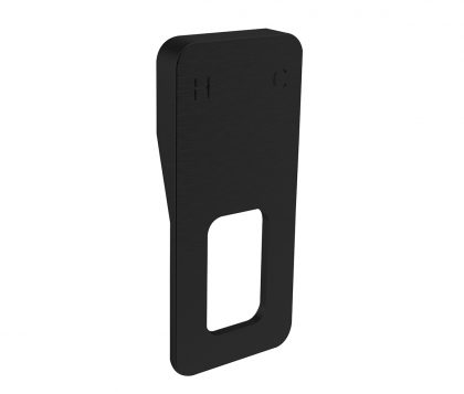 In Wall Mixer Cut Out Handle Matte Black
