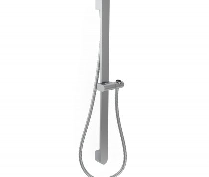 OLLIE Shower Rail Brushed Nickel 700mm