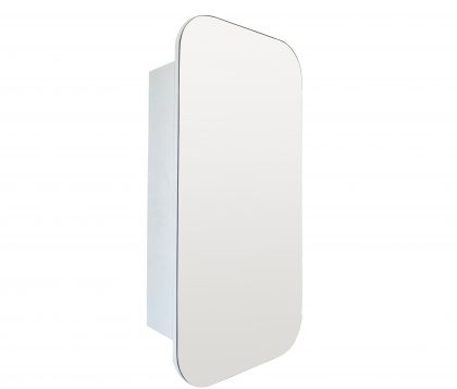 OASIS Rectangle Pencil Edge Mirror Cabinet Matte White 450x900mm