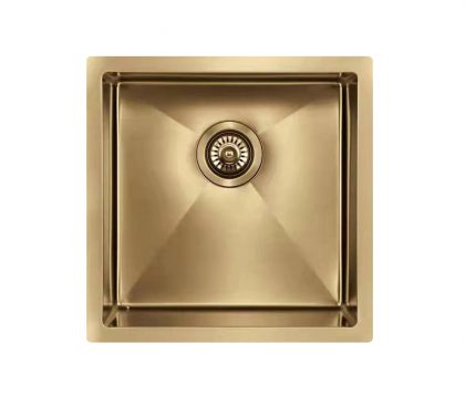 BURAZZO Undermount Single Bowl Sink 450mm (Deep) Brushed Brass