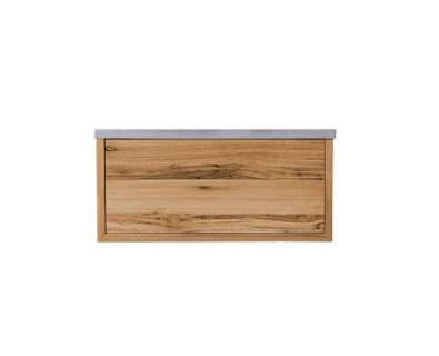 BYRON Blackbutt Timber Wall Hung Vanity NO TOP 750mm>