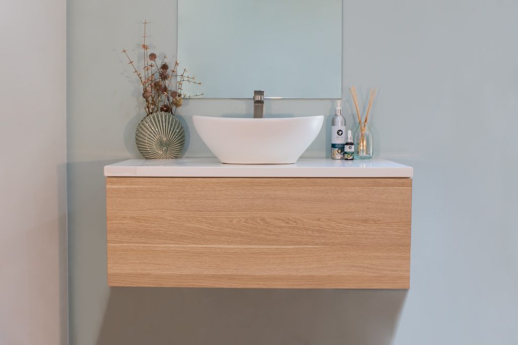 EDEN Wall Hung Modular Vanity 900mm Oak Laminate Casa Lusso