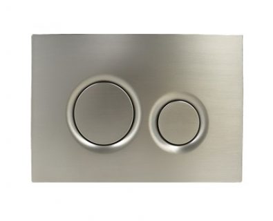 Push Plate for Pneumatic Cistern Brushed Nickel 243x159mm>