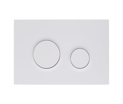 Push Plate for Pneumatic Cistern Matte White 243x159mm