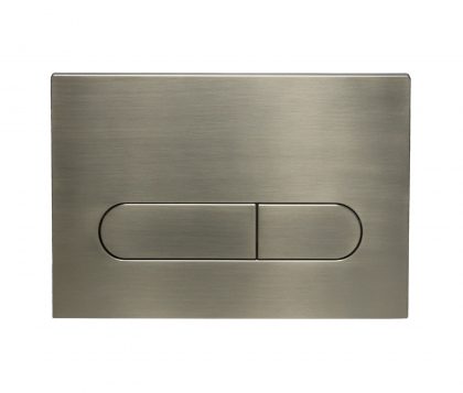 Push Plate for Pneumatic Cistern Brushed Nickel 236x152mm