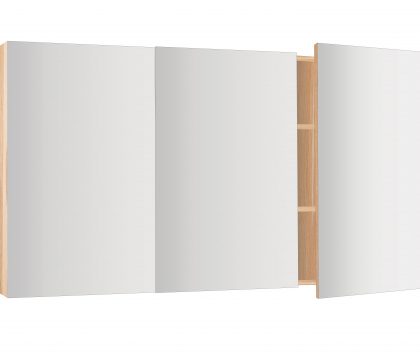 OSCA Mirror Cabinet Pencilled Edge 1200mm Oak Laminate
