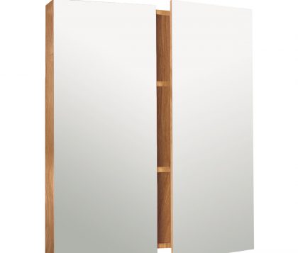 OSCA Tall Mirror Cabinet Pencilled Edge Timber 750mm