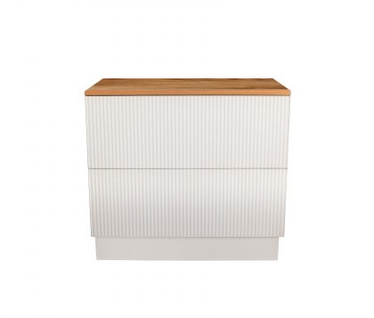 WAVE Floor Mount Vanity 900mm Matte White